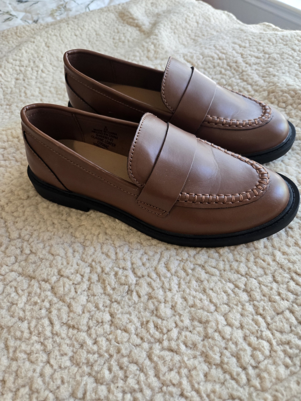 Old Navy Brown Leather-Look Loafers